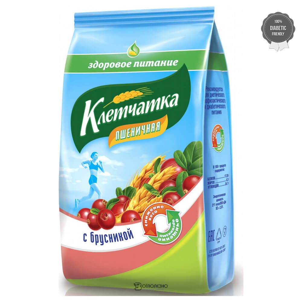 Клетчатка пшеничная с брусникой, 150 г - фото