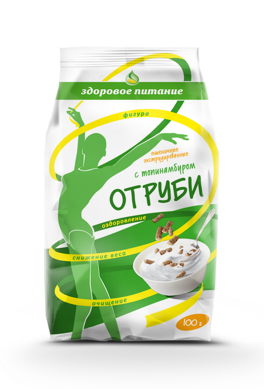 ПШЕНИЧНЫЕ ОТРУБИ С ТОПИНАМБУРОМ 100г - фото