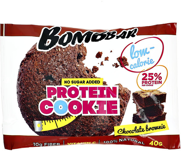 Печенье неглазированное «Bombbar» шоколадный брауни, 40 г - фото