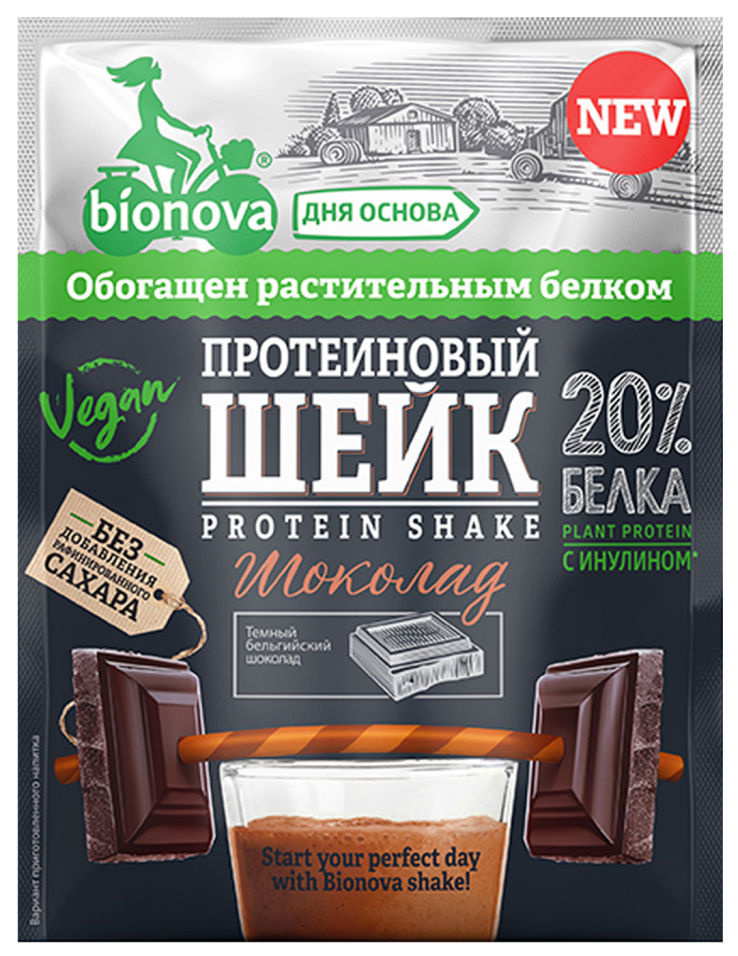 Шейк протеиновый с шоколадом Bionova 25г - фото