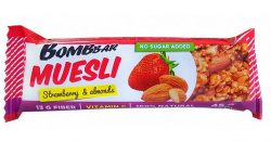 Батончик-мюсли «Bombbar Muesli» клубника, 45 г