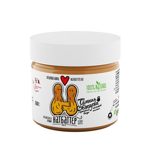 Арахисовая паста Nutbutter (тёмная обжарка), 320гр - фото