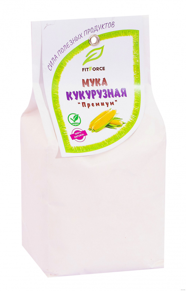 Мука кукурузная, 500г - фото