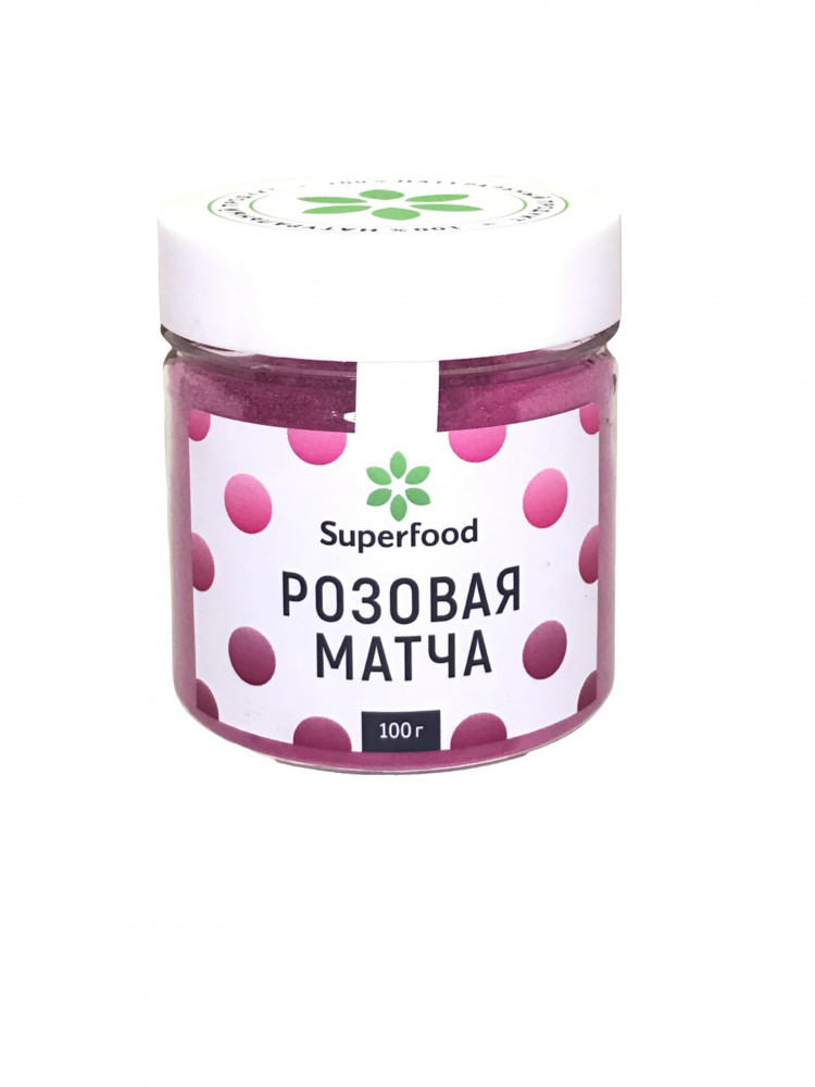 Розовая матча Superfood, 50г - фото