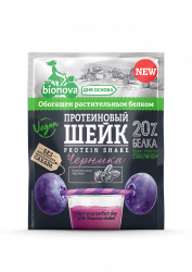 Шейк протеиновый со вкусом черники Bionova 25г