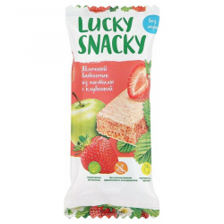 Батончик из пастилы яблочный с клубникой, 30г LUCKY SNAKY